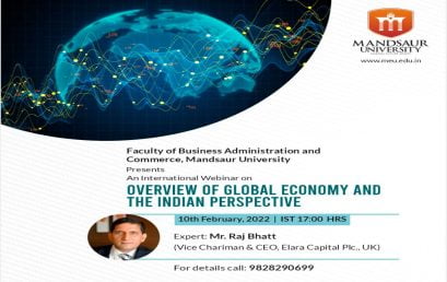 Overview of Global Economy and The Indian Perspective