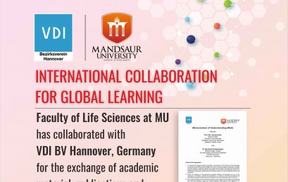 International MoU between MU, Mandsaur and VDI BV, Germany