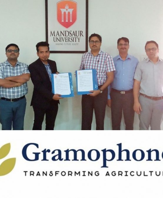 MoU between Mandsaur University and Gramophone Transforming Agriculture