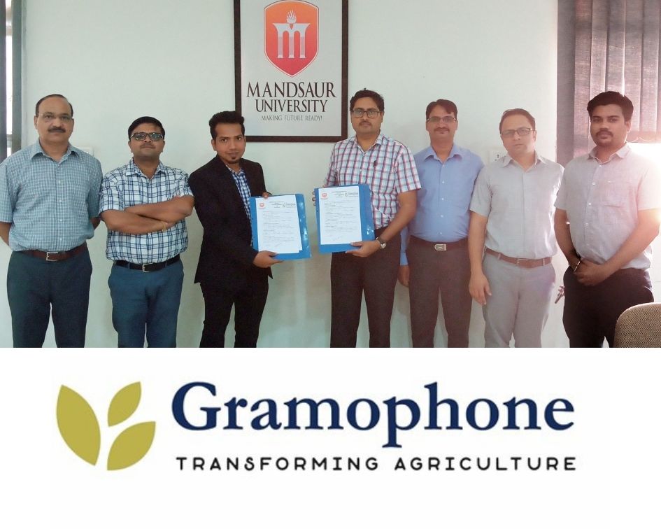 MoU between Mandsaur University and Gramophone Transforming Agriculture