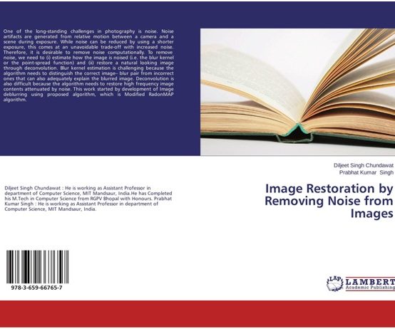 Image Restoration by removing noise from images