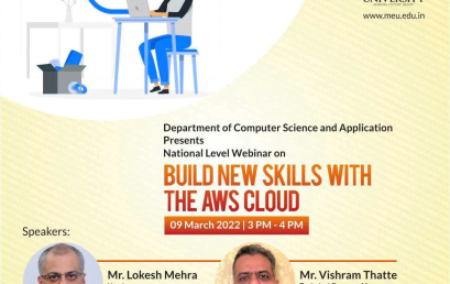  National Level Webinar on “Build new skills with the AWS Cloud”
