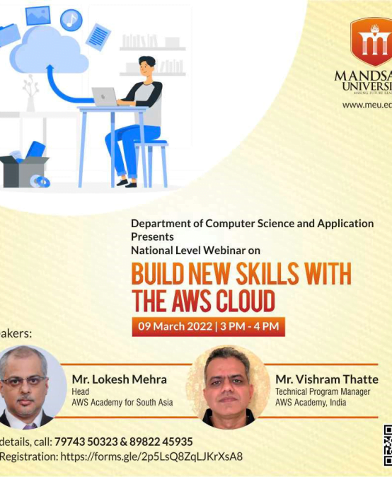  National Level Webinar on “Build new skills with the AWS Cloud”