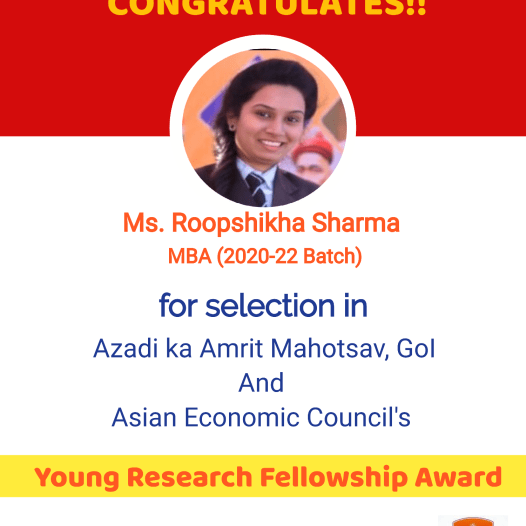 Selection in Young Research Fellowship Award